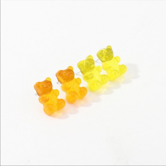 GUMMY BEAR STUD EARRINGS - Picture 3 of 7